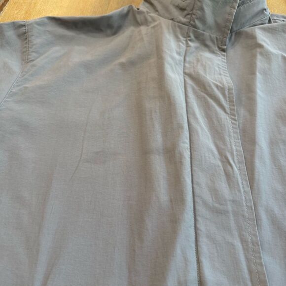 EILEEN FISHER Cotton Nylon Hooded Jacket Medium Gray‎ Weather Resistant - Picture 11 of 13